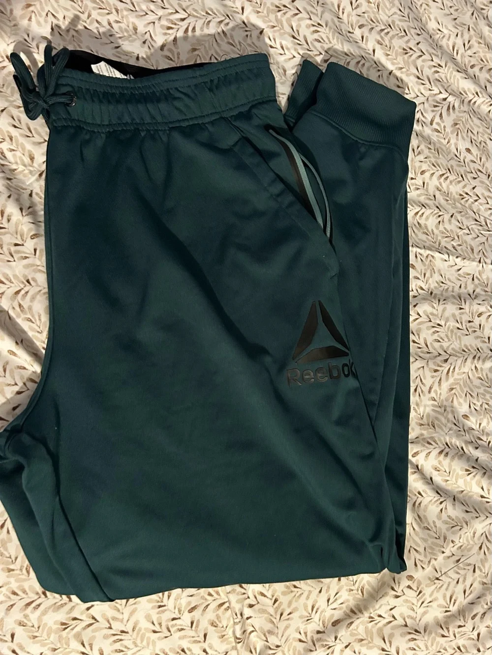Reebok Men's Teal Green Jogger Pants